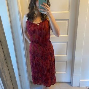 Red summer dress